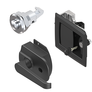 Key for insert square 8, Zinc die black powder-coated; 1004-02